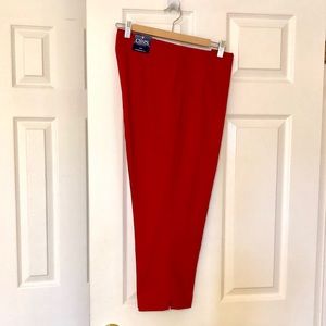 NWT Chaps by Ralph Lauren Red Capris